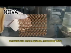 एल्यूमीनियम लचीला एपर्चर शक्ति संक्षारण प्रतिरोधी सजावटी तार जाल