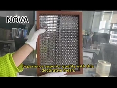 सजावटी धातु जाल स्टेनलेस स्टील अनुकूलन कक्ष विभाजक