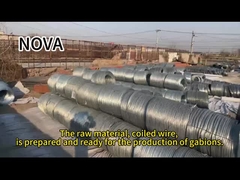 नदी संरक्षण के लिए गबियन बॉक्स पत्थर की टोकरी गर्म डुबोया गया गैवेनाइज्ड जिंक धातु तार जाल