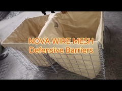 परिधि सुरक्षा के लिए सैन्य-ग्रेड जस्ती वेल्डेड मेष समर्थन दीवारें