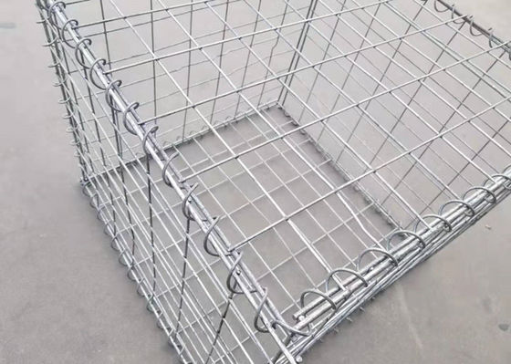 सुरक्षा गैबियन बॉक्स रेत से भरे सैन्य रक्षात्मक बाधाएं