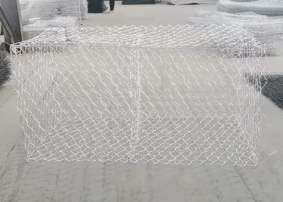 3x1x0.5m 80x100mm मेटल गेबियन बास्केट रिवरबैंक स्थिरता बुना बॉक्स