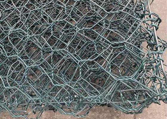 रिवर कोर्स प्रोटेक्शन के लिए गैलफैन हाई टेंशन 60x80mm 2.4mm गेबियन वायर मेश