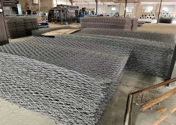 4.0 मिमी गैल्वनाइज्ड गेबियन गद्दे 60x80 मिमी मेष आकार