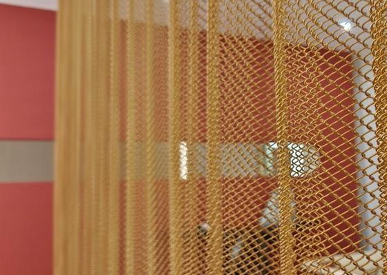 40%-85% Open Area Decorative Wire Mesh with Diamond Width of 5.5-35mm and Diamond Height of 3-20mm