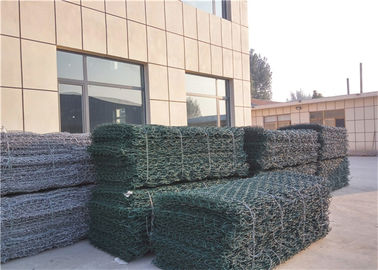 बलवान सैन्य हेक्सागोनल जस्ती तार गैबियन बॉक्स 3.4 मिमी सेल्वेज तार के साथ