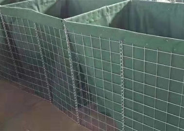 जस्ती वेल्डेड सैन्य गेबियन बॉक्स सुरक्षा रेत के साथ सैन्य रक्षात्मक बाधा